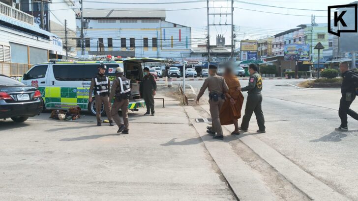 Monk Experiencing Psychiatric Episode Causes Alarm at Phayao Bus Terminal