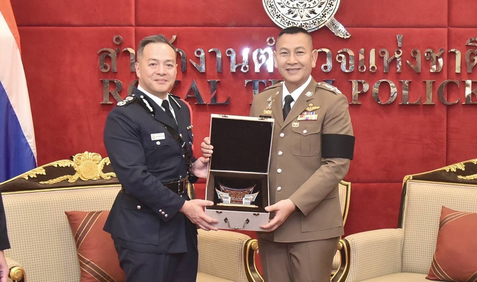 Hong Kong Police Chief Flies Directly to Thank Thailand, Praises Immigration Officers for Intercepting International Criminals