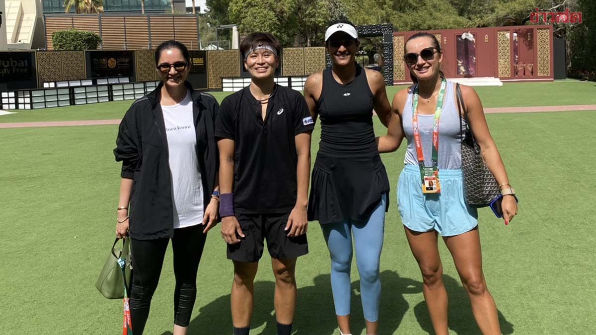 Piangtar and Bhosale Win First Round in Dubai Tennis Championships Women's Doubles