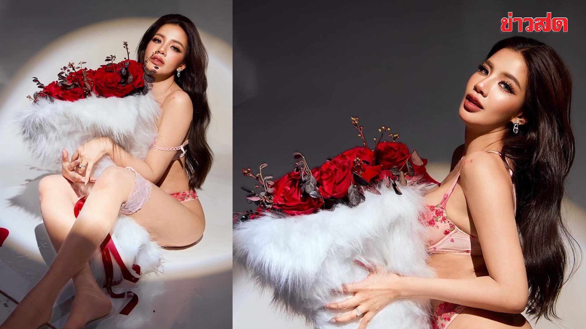 Baitoey Reclaims Her Sexy Throne with Roses, Sets Valentine's Day Ablaze!