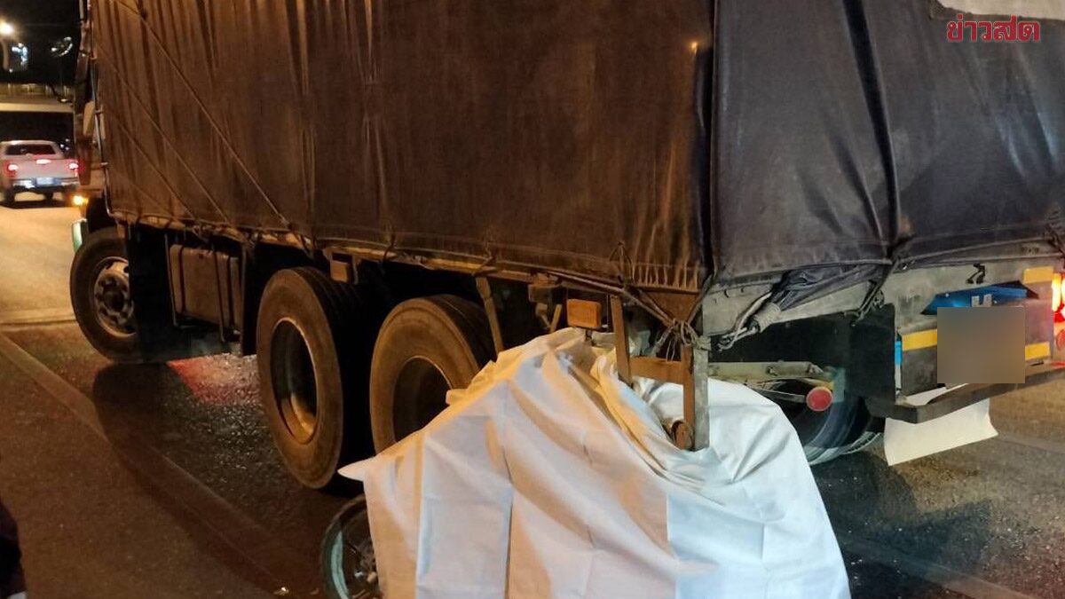 Tragic: 60-Year-Old Man Dies After Motorcycle Crashes into Parked Truck at Red Light