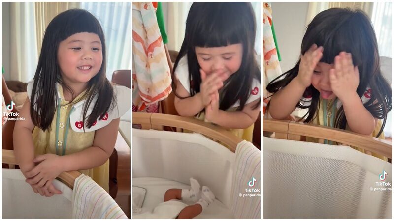 โมเมนต์เจอกันครั้งแรกของ “น้องเกล” กับ “น้องพบรัก”