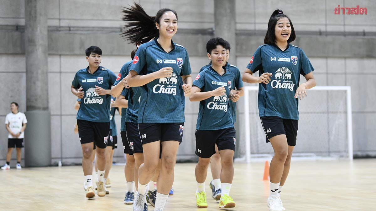 Thai Women's Futsal Team Trains Hard, Aims for ASEAN Championship