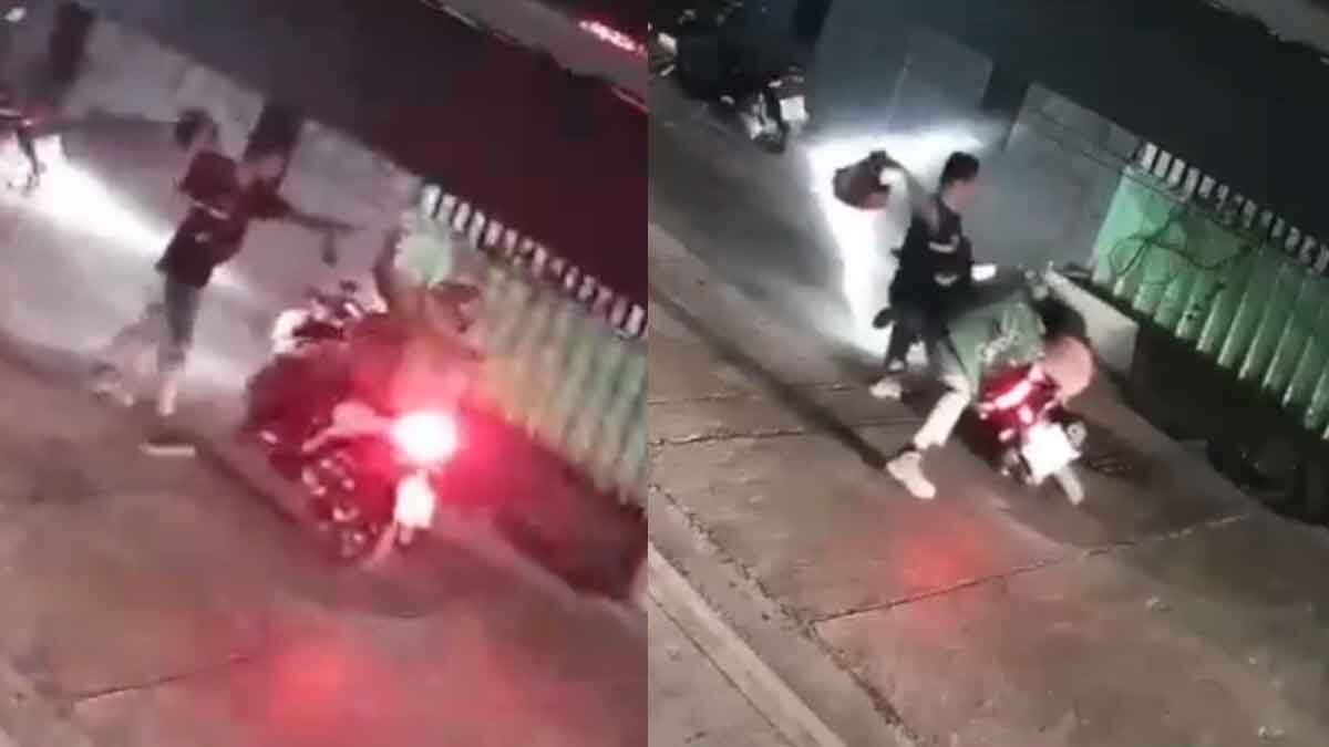 Hot-Tempered Man Chases and Attacks Female Rider After Being Warned About Reckless Driving