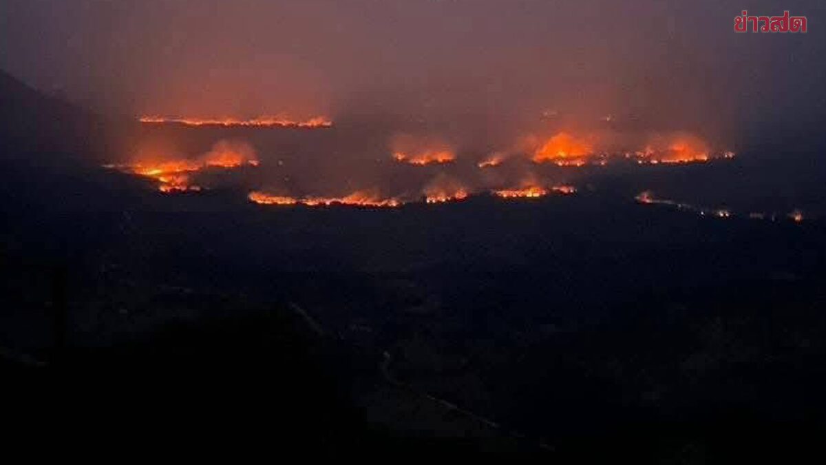 Forest Fires Erupt at Thailand-Cambodia Border in 7 Locations, Closest Only 500 Meters Away