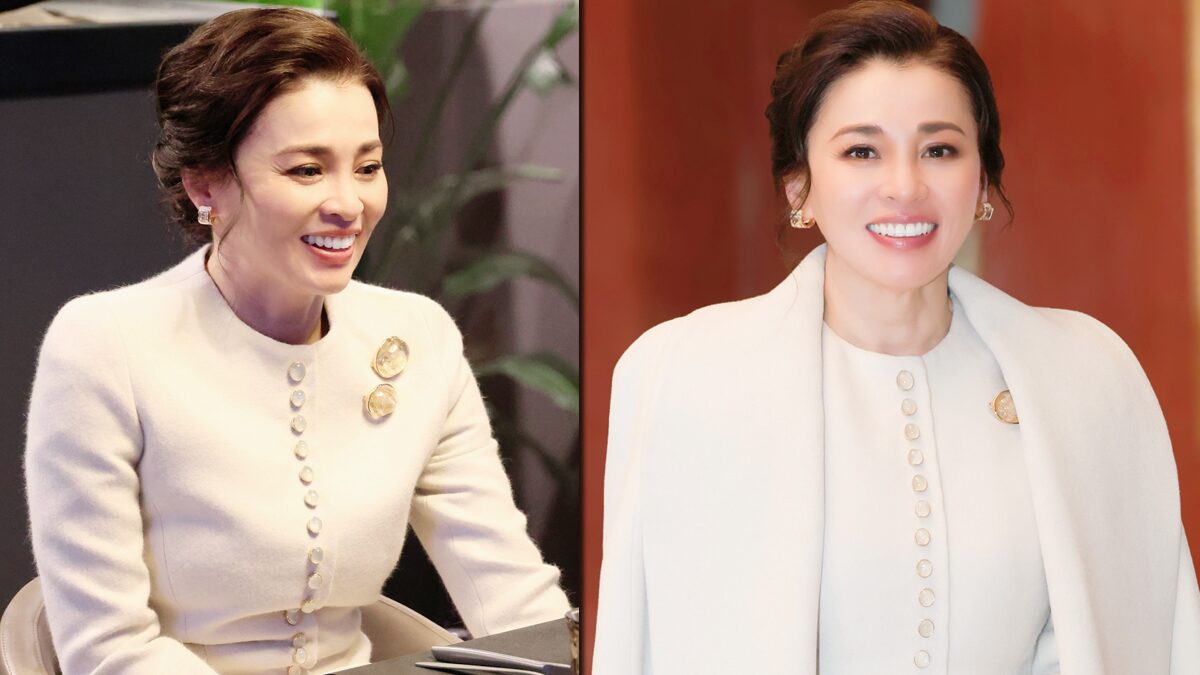 Queen Sirisomdej Elegantly Attends Women's Hockey Gold Medal Match in Refined White Outfit