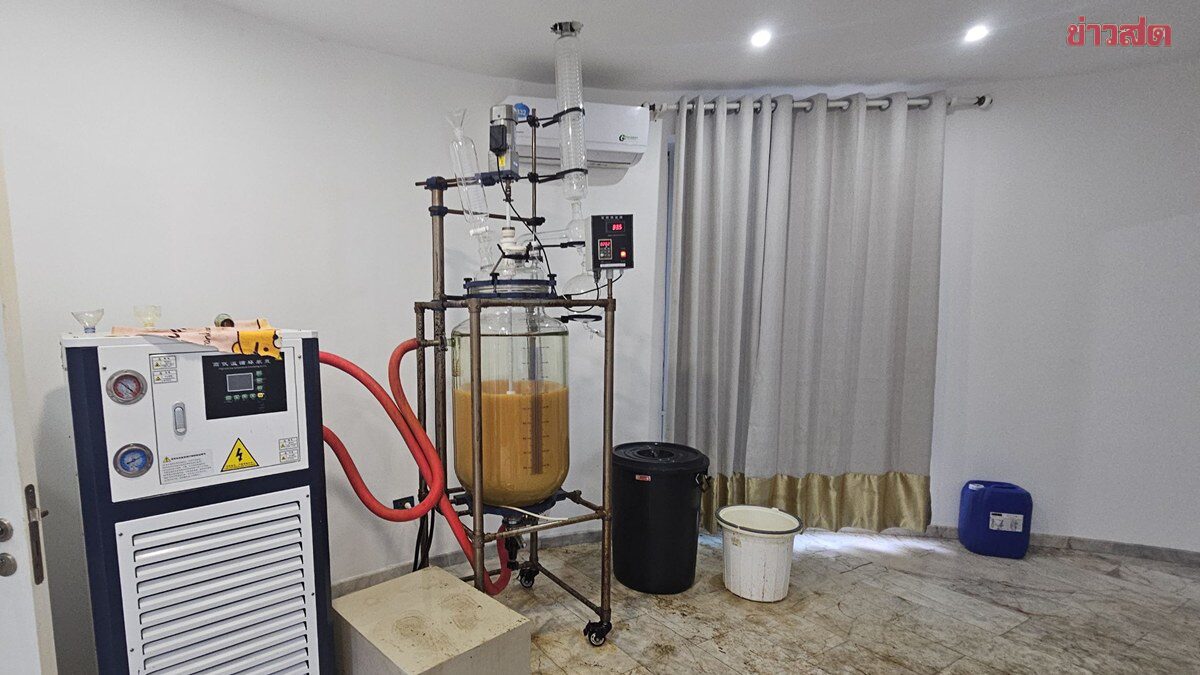 Police Raid Luxury Home, Catch Two Chinese Nationals Fleeing; Discover 3 Chemical Production Stations