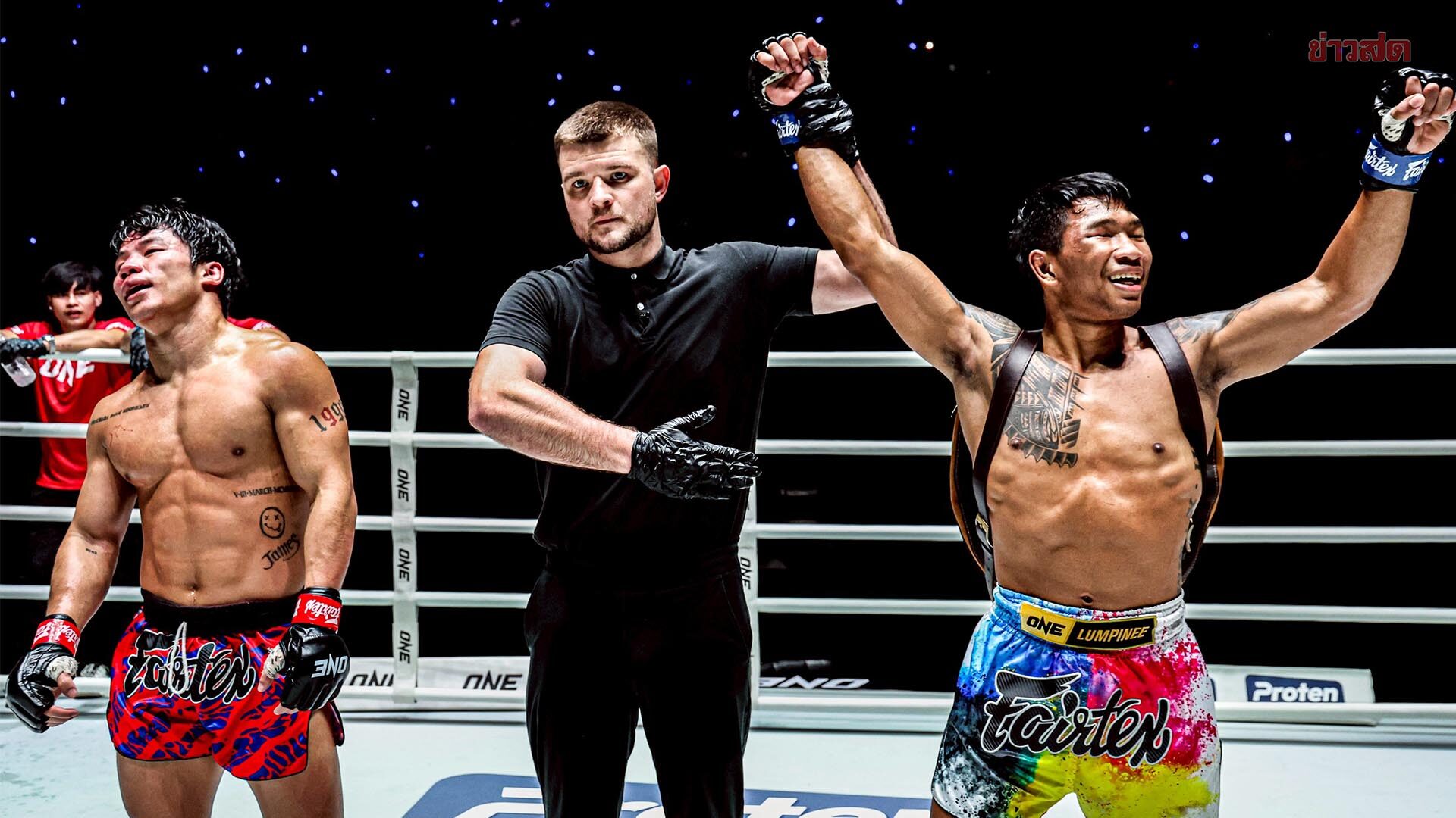 Black Panther Narrowly Defeats 'Khaom Aawut' with 4 Consecutive Wins at ONE Lumpinee 141