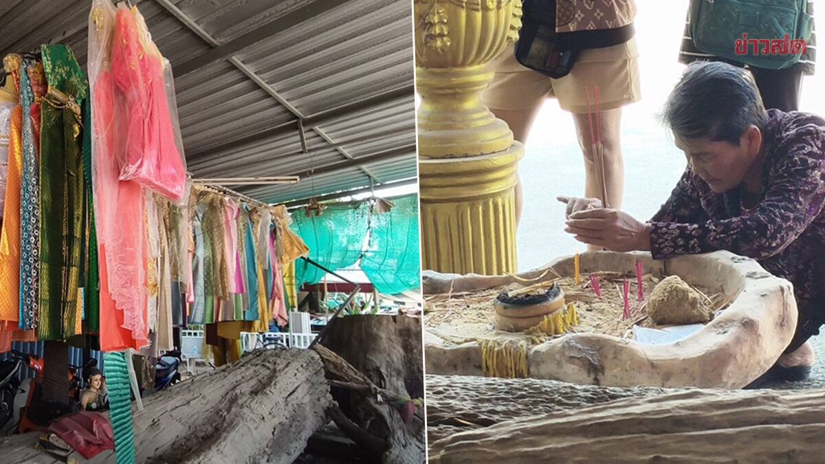 Two Lucky Individuals Return to Seek Lucky Numbers from Sacred Tree Spirits at Ta Khlong Temple