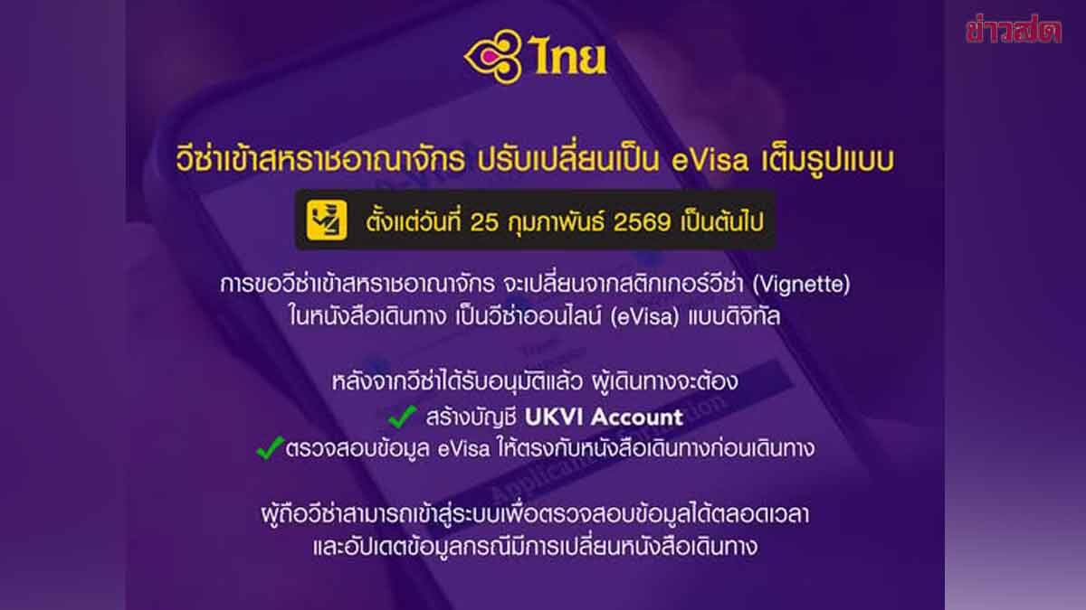 Warning for Thai Travelers: Create UKVI Account Before Entering UK for New eVisa System