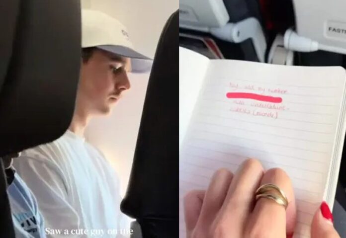 สาวออสซี่ เขียนโน้ตจีบหนุ่มกลางเวหา บนเครื่องเวอร์จิน ออสเตรเลีย