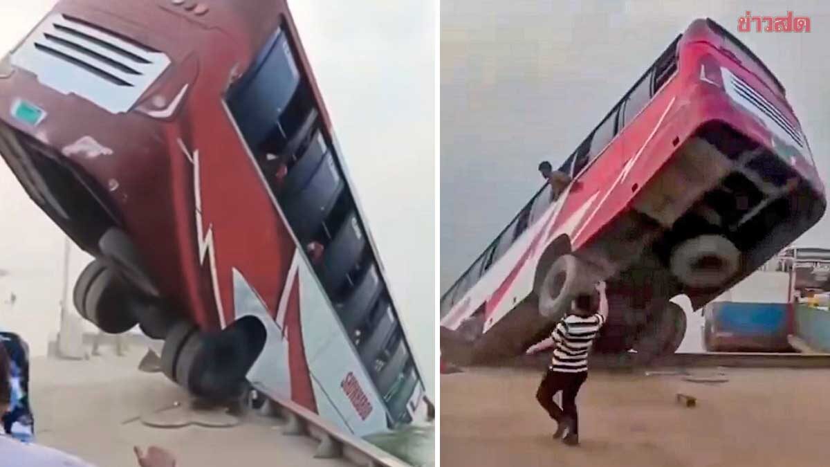 เหยื่อรถบัส “แล่นตกแม่น้ำ” ลึกกว่า 9 เมตรดับพุ่ง 26 ศพ บังกลาเทศเร่งหาผู้สูญหาย (คลิป)