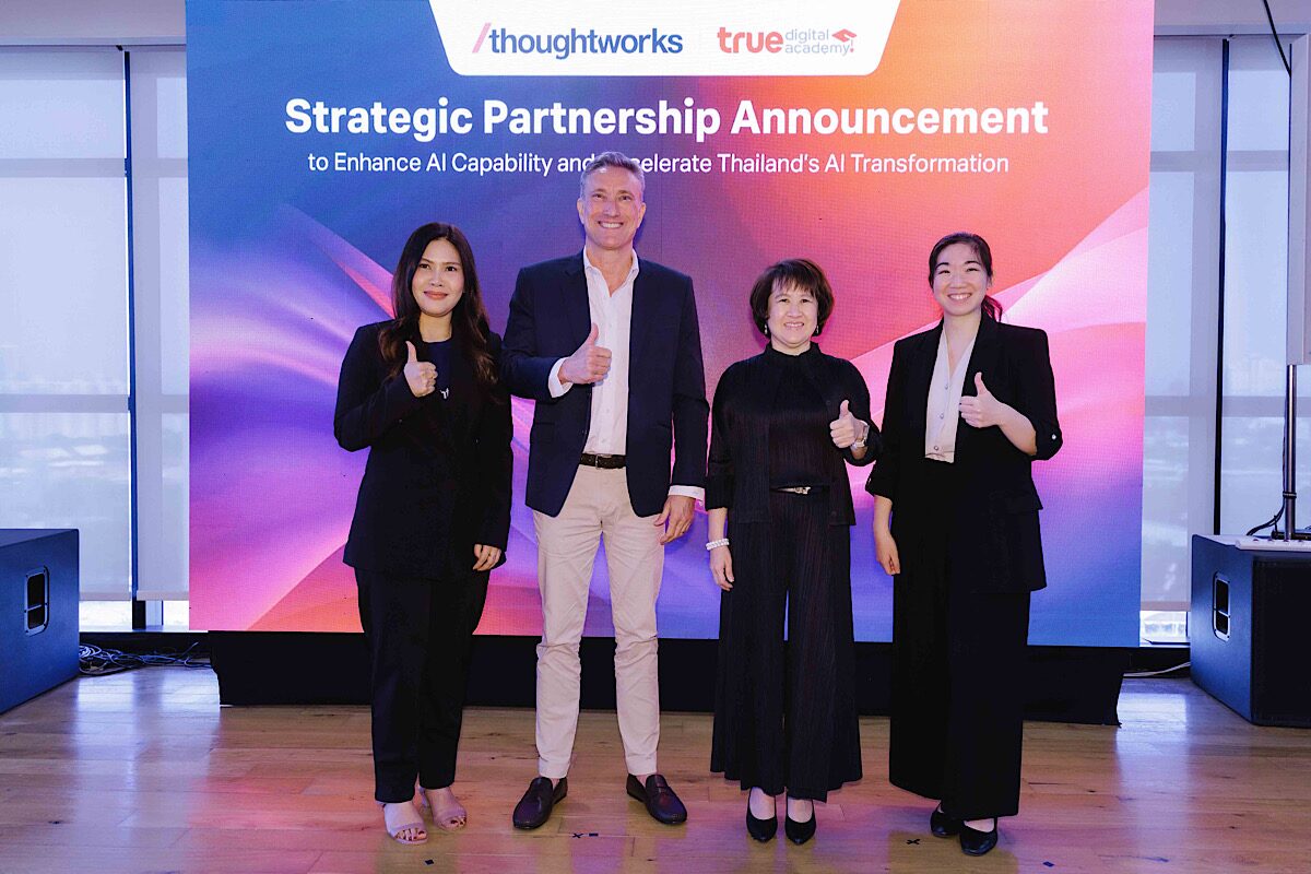 ทรู และทรู ดิจิทัล อคาเดมี ผนึก Thoughtworks เดินเกม AI อัพสกิลคนไทย หนุนองค์กรธุรกิจทรานสฟอร์ม