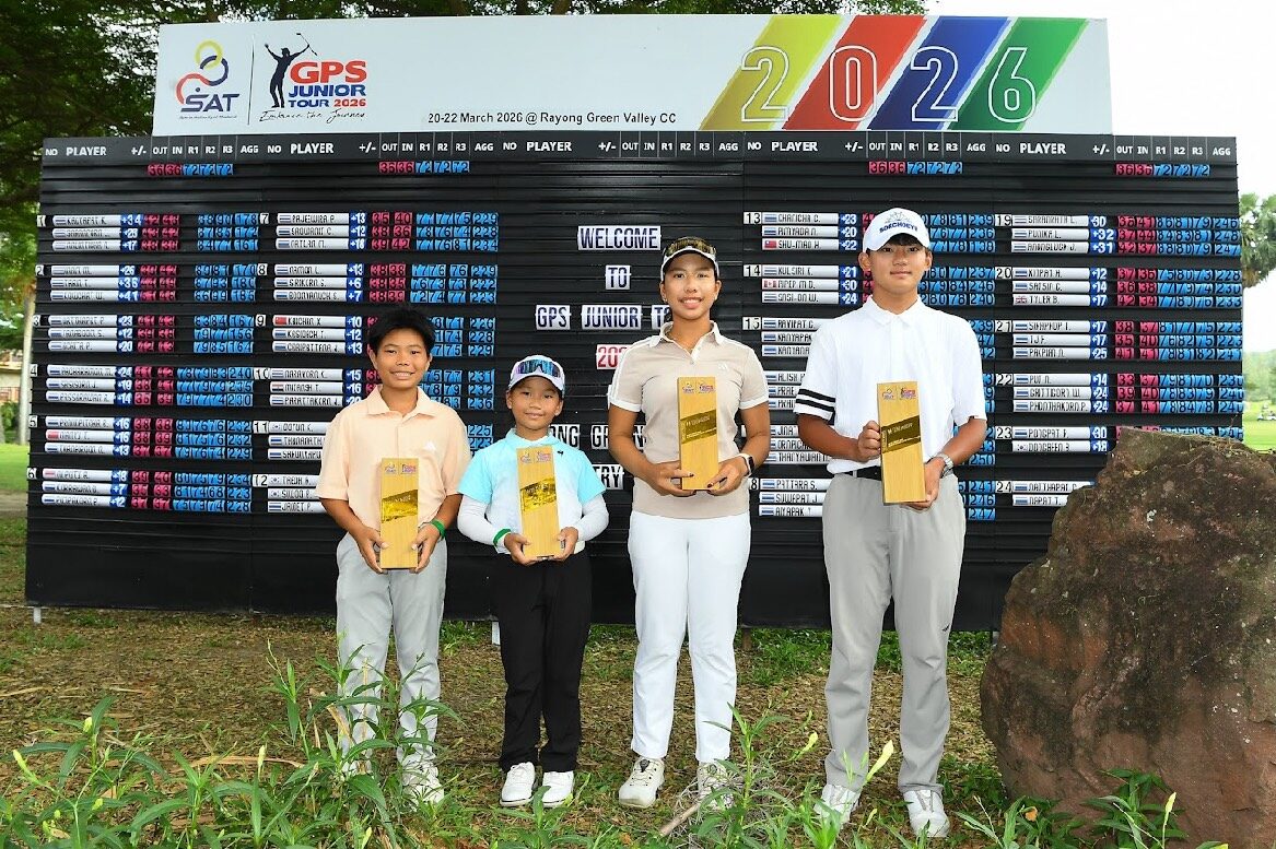 ริว แต โอ – สิริกร ผงาดแชมป์สนาม 2 กอล์ฟ เอสเอที-จีพีเอส จูเนียร์ กรีนวัลเลย์