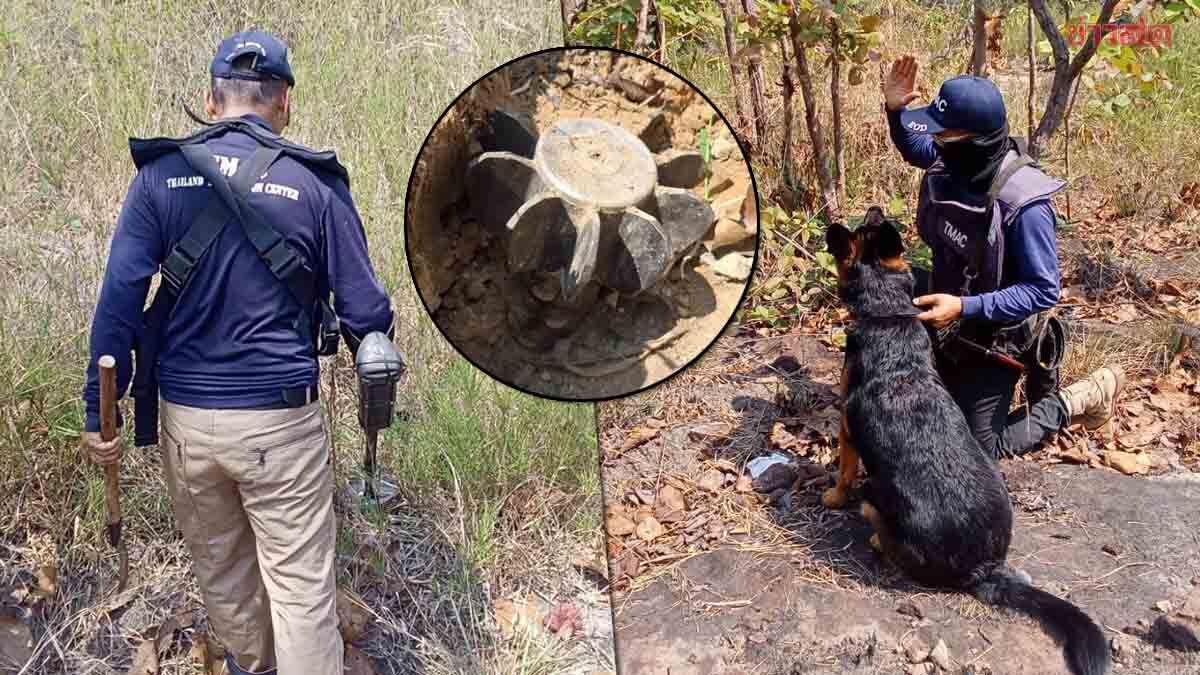 ทัพไทย ลุยกวาดล้าง “ทุ่นระเบิด” ชายแดนอุบลฯ ปลอดภัยแล้ว 1.2 แสนตร.ม.