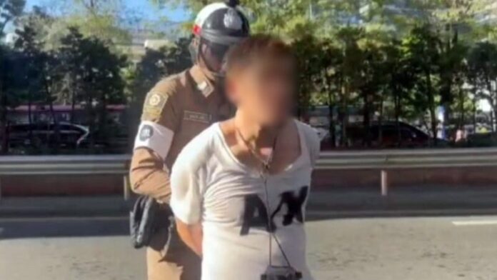 Man arrested for groping journalist during Songkran festival