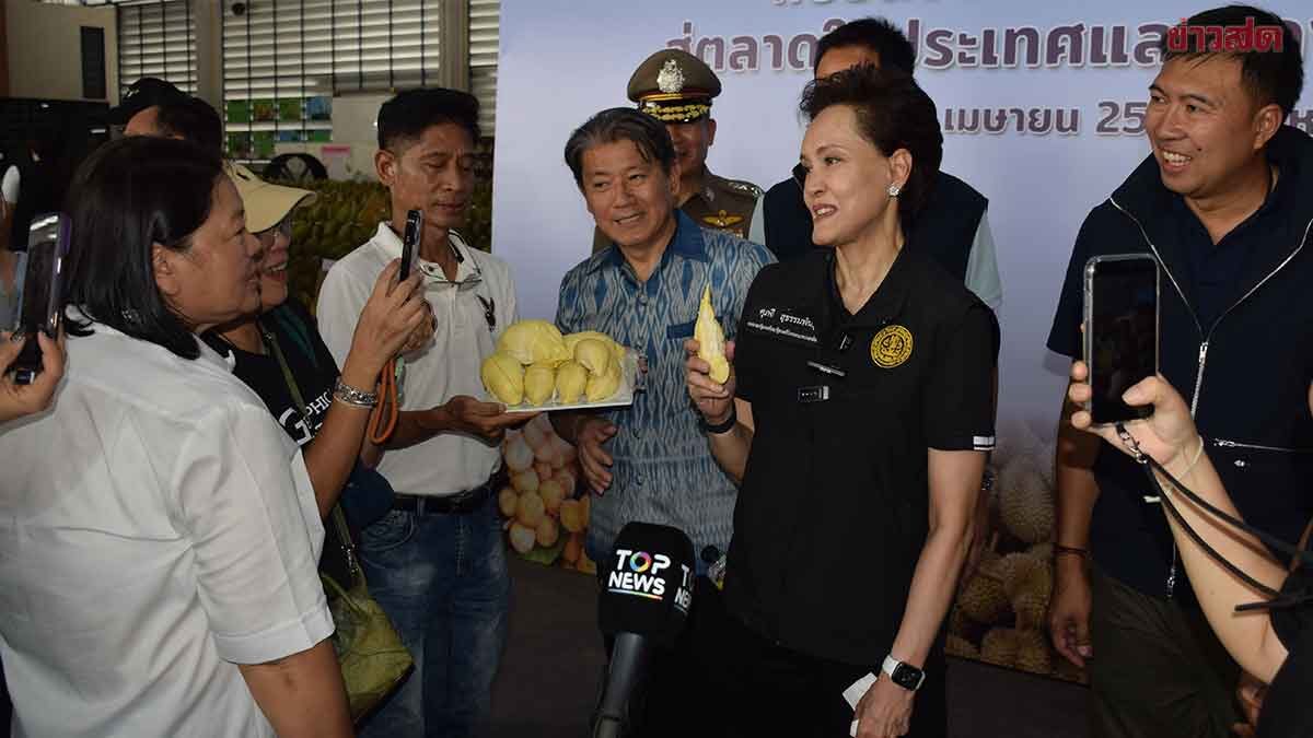 ศุภจี ติดตามส่งออก ทุเรียนคุณภาพ ผลักดันการค้าออนไลน์ ชูโมเดลทุเรียนร้อยล้าน