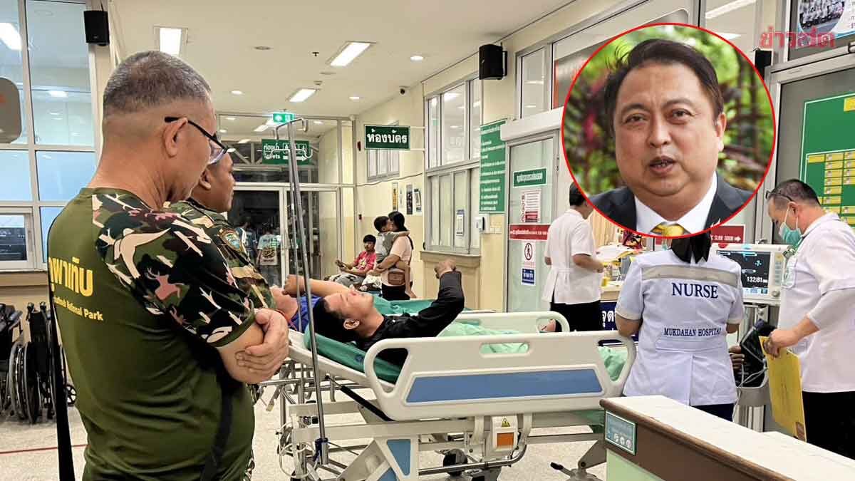 สุชาติ สั่งดูแล 2 จนท.ดับไฟป่าภูผาเทิบ บาดเจ็บ ส่งกำลังใจ ย้ำทุกคนตรวจเช็กร่างกาย