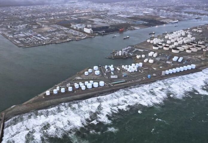 The coastline of Tomakomai, Hokkaido Prefecture, after a tsunami warning was issued following an earthquake. Photograph: KYODO/Reuters
