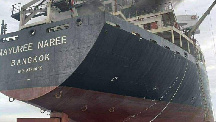 Human remains found on damaged Thai cargo ship in Hormuz Strait