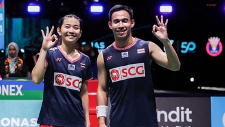 บาส – เฟม ไม่พลาดกดคู่อินโดนีเซียขาดเข้ารอบคู่ผสมแบดมินตันชิงแชมป์เอเชีย