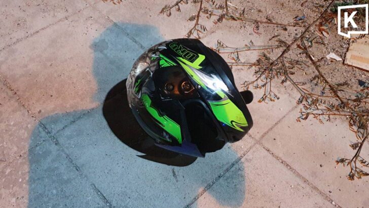 Motorbike crosses median, crashes into truck; one dead