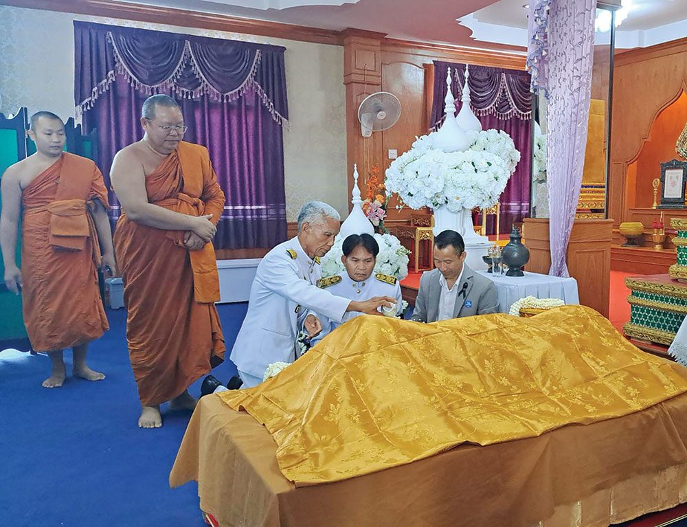 สดจากหน้าพระ - พิธีพระราชทานน้ำหลวงสรงศพ พระราชวีราภรณ์ วัดศรีบุญเรือง