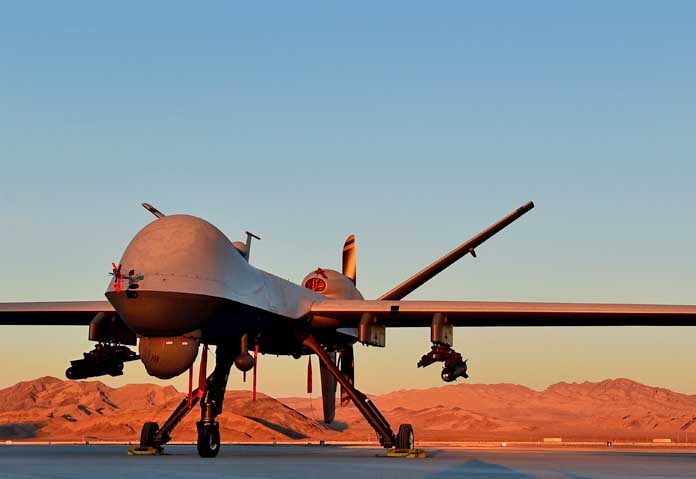 เครื่องบินไร้คนขับ MQ-9 Reaper ผู้เขียน: พลทหารอากาศอาวุโส เฮลีย์ สตีเวนส์ กองทัพอากาศสหรัฐฯ