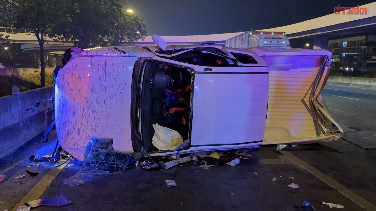 กำลังจะไปเที่ยว งานวันไหล กระบะหักหลบจยย. เจ็บระนาว5ราย