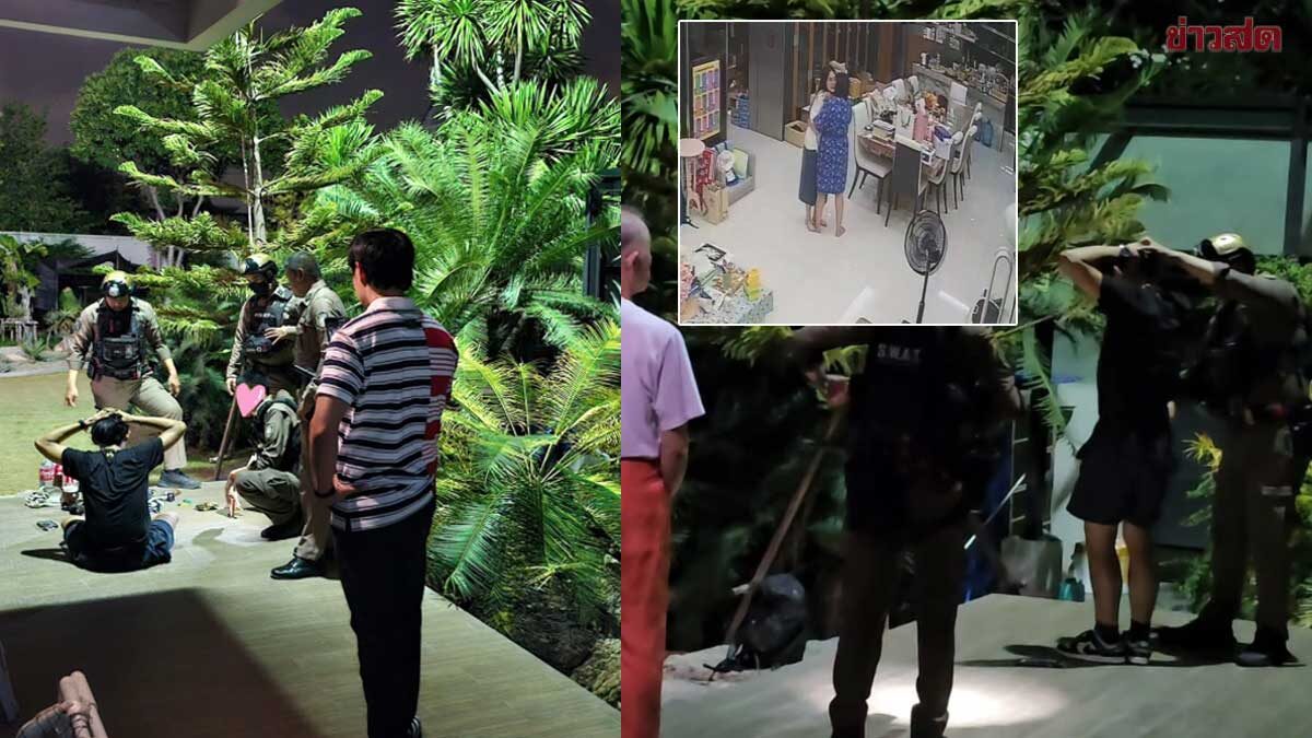 กลัวกันทั้งบ้าน บัว สโรชา เผยชายชุดดำปีนเข้ามา แจ้งตร.จับตัว ค้นกระเป๋าเจออาวุธ