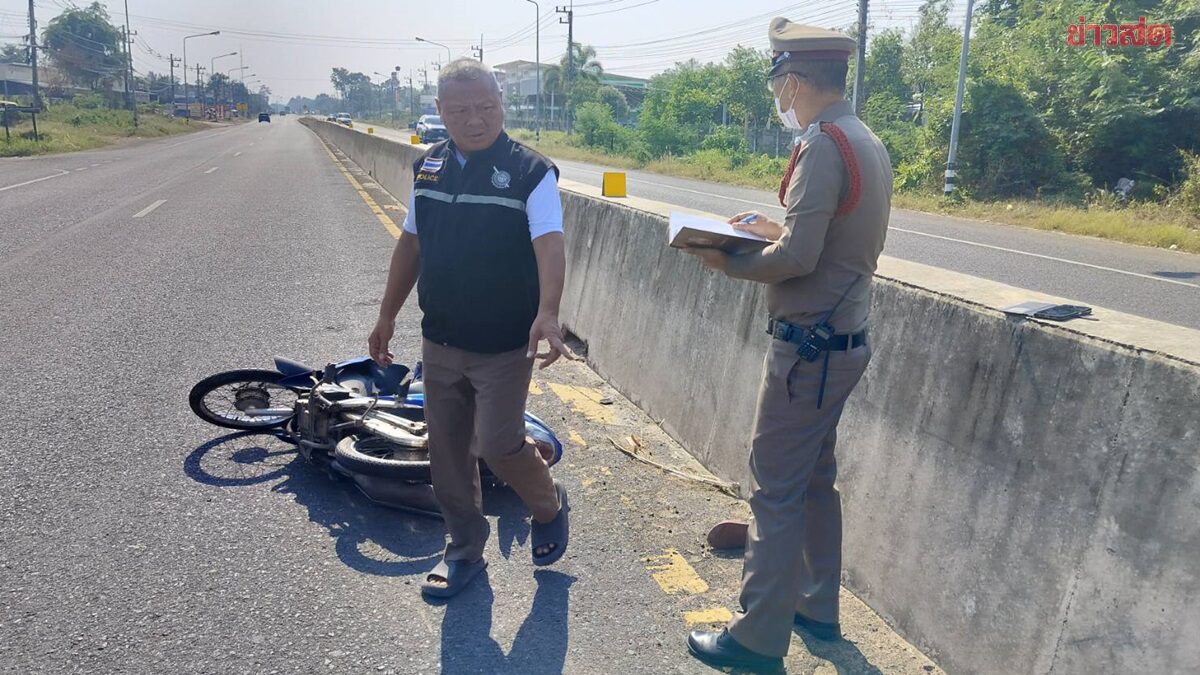 เสียชีวิตทั้งคู่ ลูกหลานร้องไห้ระงมตาขี่จยย.พายายซ้อนท้ายเสียหลักล้มกลางถนน