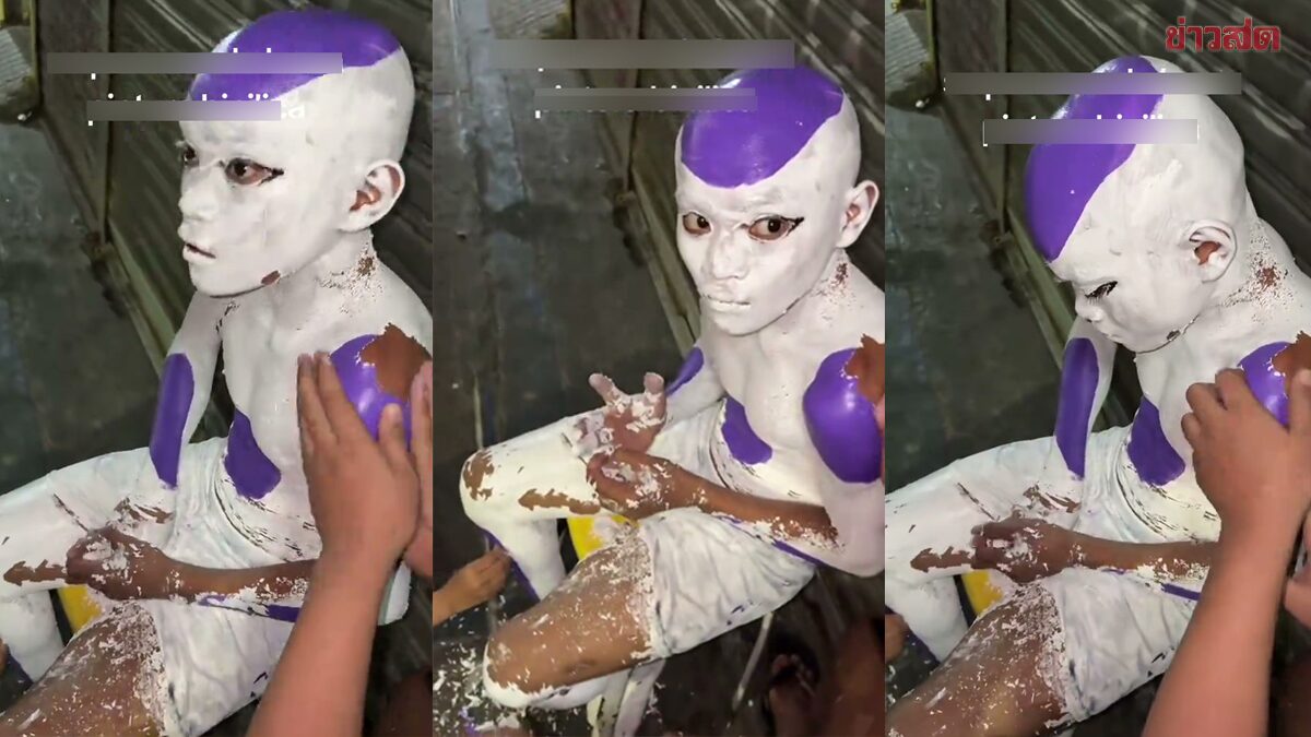 เด็กชายคอสเพลย์เป็น “ฟรีซเซอร์” ตอนล้างถึงกับเหม่อ เพราะใช้ “สีทาบ้าน”