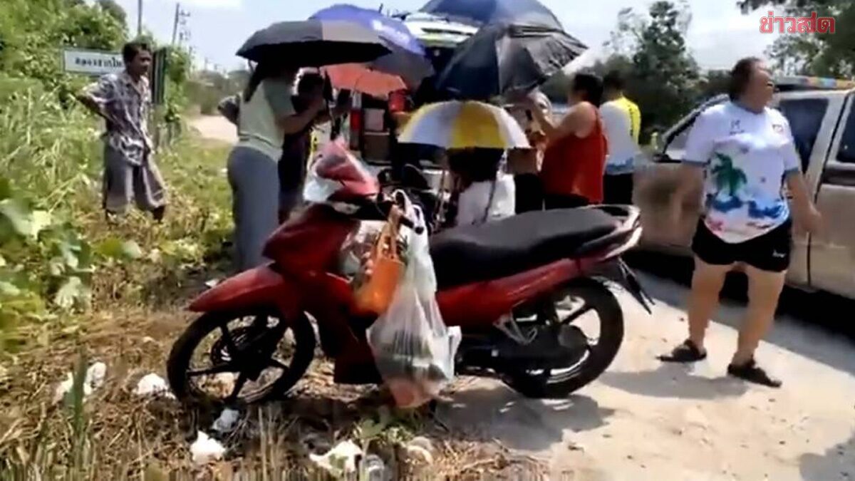 สาวท้องแก่เพิ่งกลับจากหมอนัด ขี่จยย.มากลางทางทนไม่ไหว เจ็บท้อง ก่อนคลอดเองริมถนน