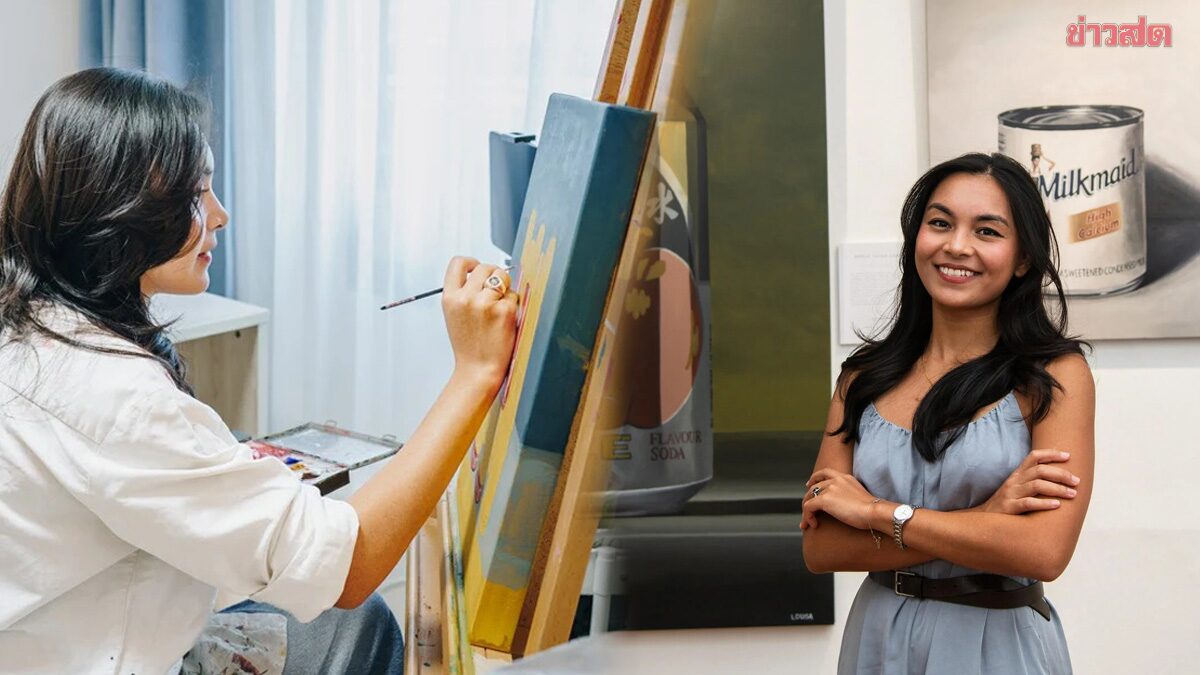 หญิงสิงคโปร์ วัย 36 ผันตัวเป็นศิลปิน เรียนศิลปะผ่านยูทูบ จนขายงานได้ 2 แสน