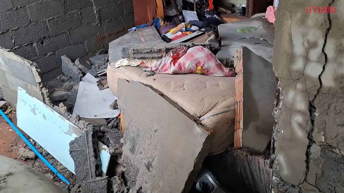 พายุฤดูร้อนถล่ม จ.ขอนแก่น บ้านพังทับหญิงวัย60 เสียชีวิต