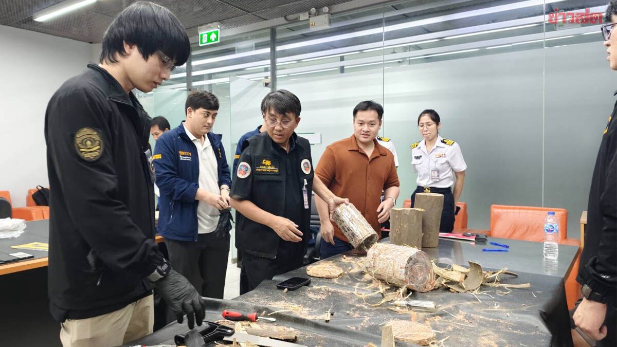 สุชาติ ขอบคุณทีมจับ นอแรด​ คาสุวรรณภูมิ อึ้งหุ้มด้วยเปลือกไม้อำพราง