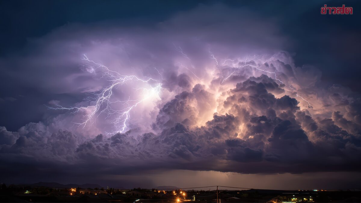 พายุฤดูร้อน ระลอกใหม่มาอีก กรมอุตุนิยมวิทยา พยากรณ์อากาศ 7 วัน เช็กเลยพื้นที่ไหนโดนบ้าง