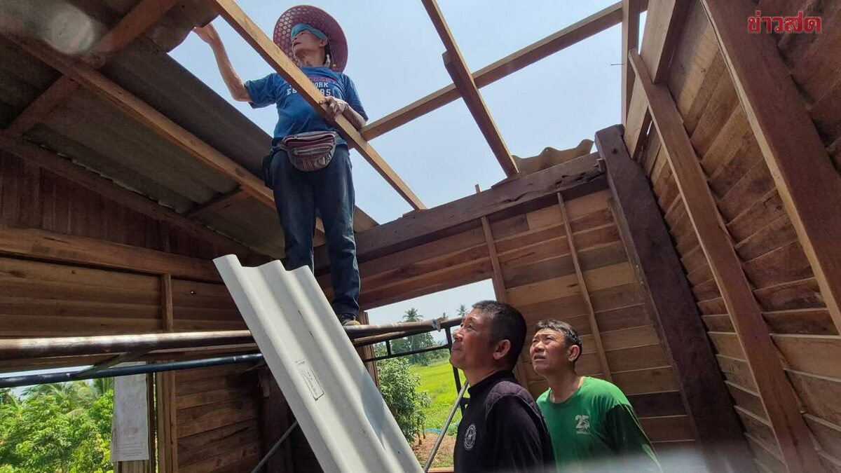 พายุฤดูร้อน ถล่มอ.แจ้ห่ม ซัดหลังคาปลิวว่อน 3ตำบล พังกว่า200หลัง