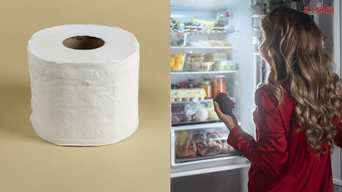 ทริกแม่บ้านสุดล้ำ แค่วาง “กระดาษาชำระ” 1 ม้วน ไว้ในตู้เย็น ช่วยดูดกลิ่น