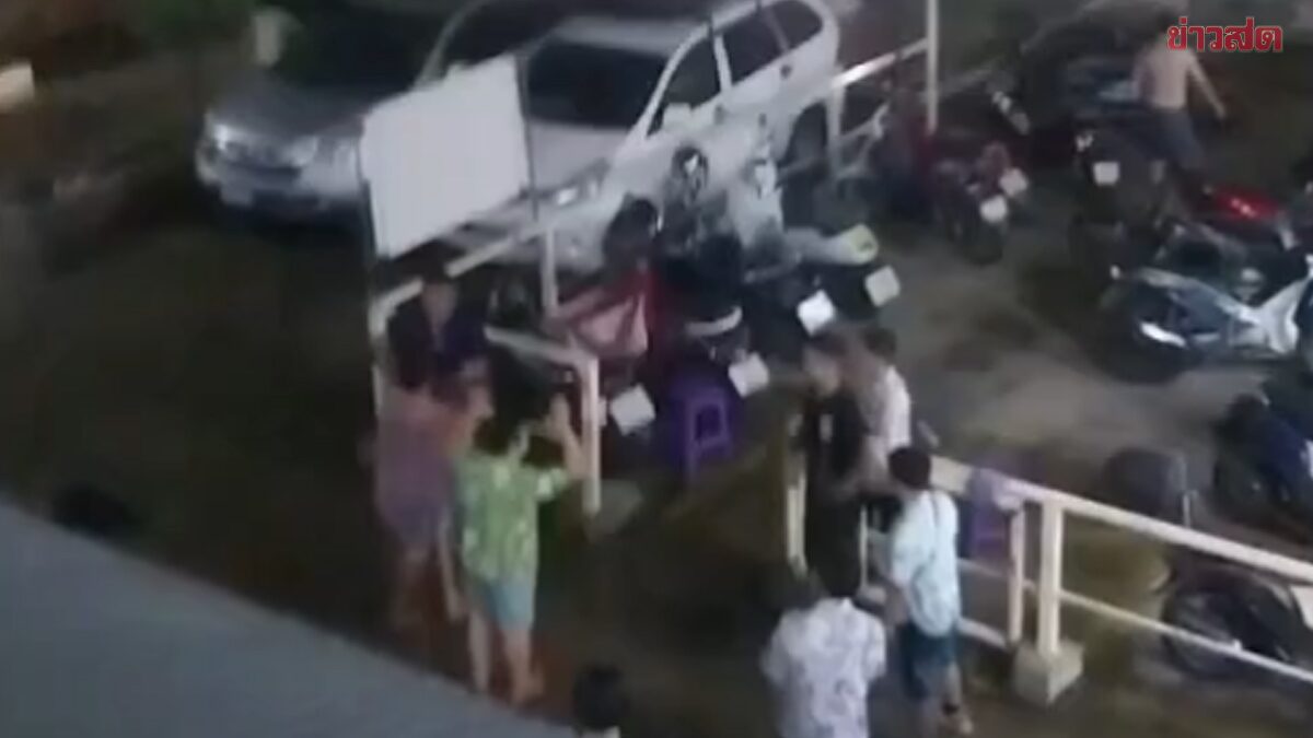 สงกรานต์เดือด ไทยปะทะเมียนมา ยกพวกตะลุมบอนกลางลานจอดรถซอยเพชรบุรี เจ็บระนาว