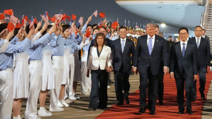 Trump arrives in Beijing for talks with China’s Xi on Iran war, trade and US arms sales to Taiwan