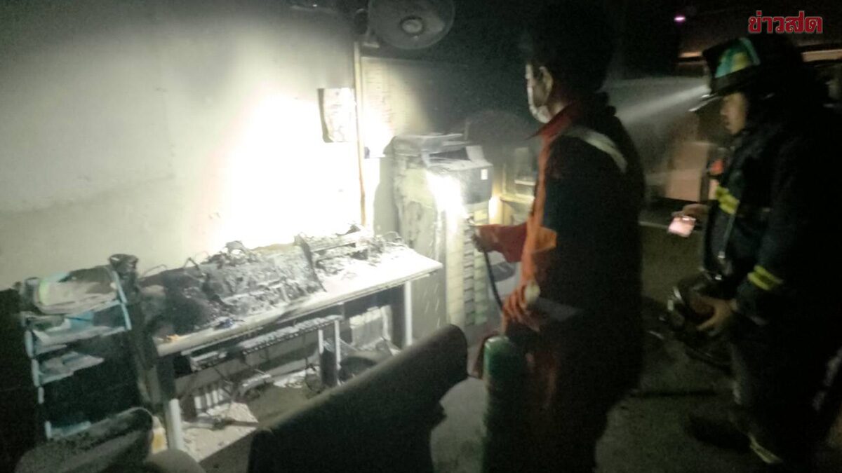 สุดโกลาหล ไฟไหม้ห้องแล็บ โรงพยาบาลดัง อยุธยา อพยพผู้ป่วย-ญาติ
