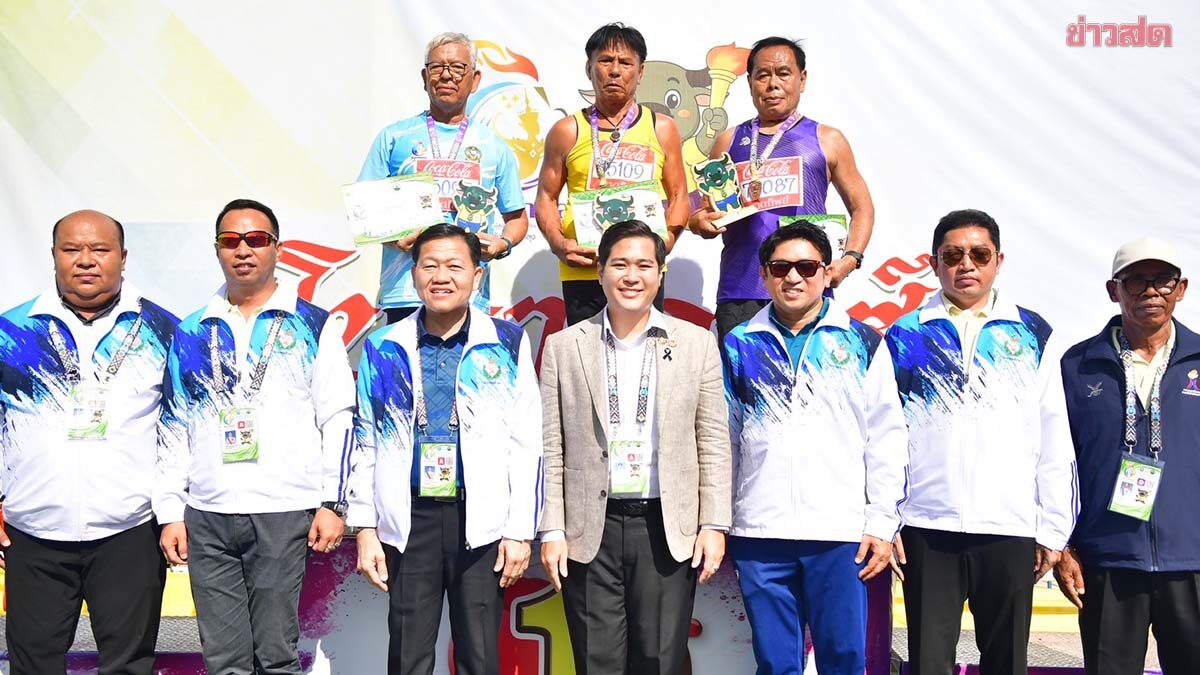 ปู่บรรจง คว้าทองพุ่งแหลน รุ่น 75-79 ปี กรีฑาผู้สูงอายุ’โนราเกมส์’
