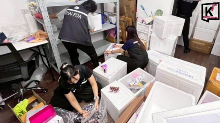 Police seize illegal whitening serums worth 22 million baht