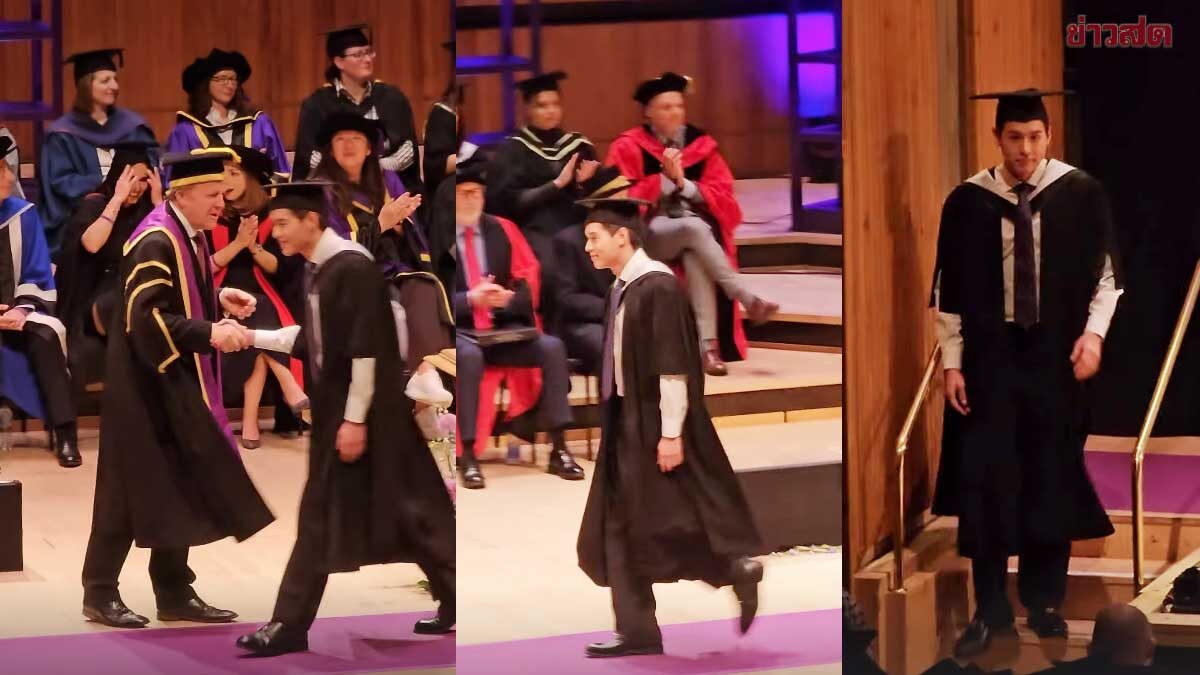 แห่ยินดี บิวกิ้น พุฒิพงศ์ เข้าพิธี Graduation สำเร็จการศึกษา ป.โท ที่อังกฤษ