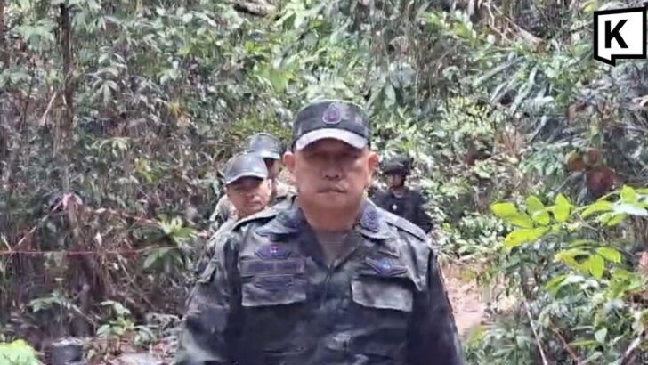 Regional Army Chief Inspects Border Blast Site Near Cambodia