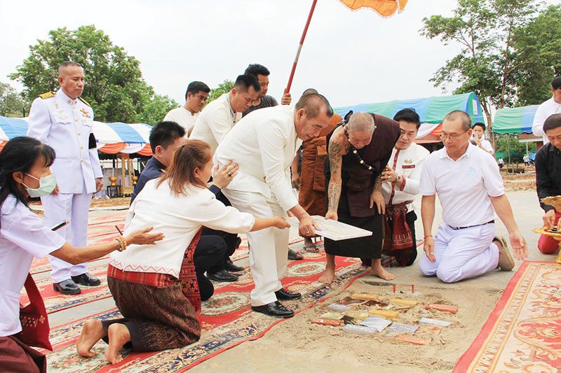 วางศิลาฤกษ์ พระมหาเจดีย์กตัญญูคัมภีโร