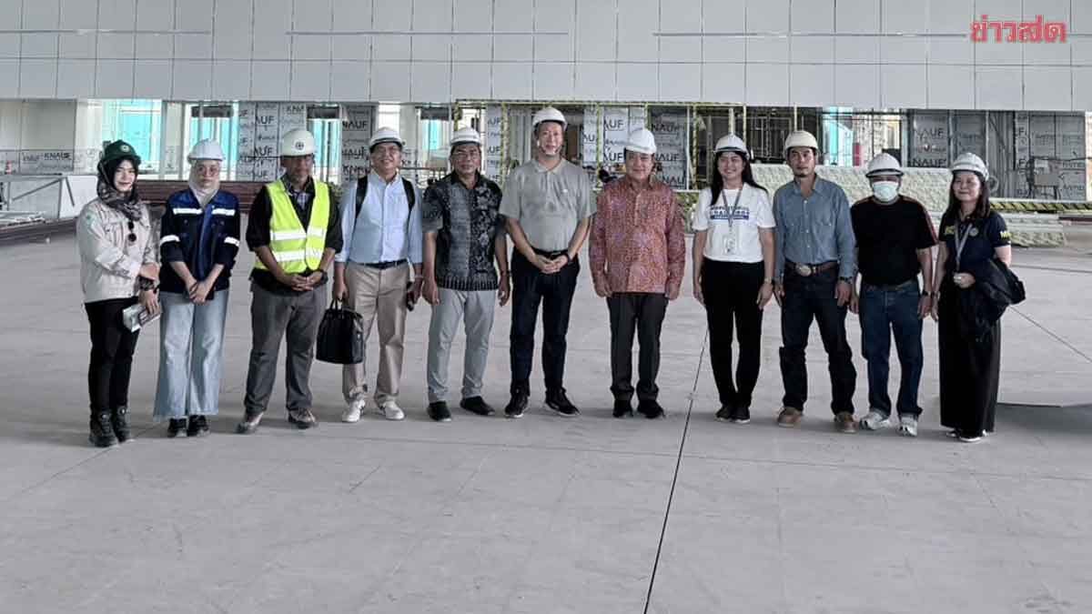 Pol. Lt. Gen. Tha Wi and Kamlasak Inspect New Narathiwat Airport Terminal, Urge State to Accelerate International Airlines