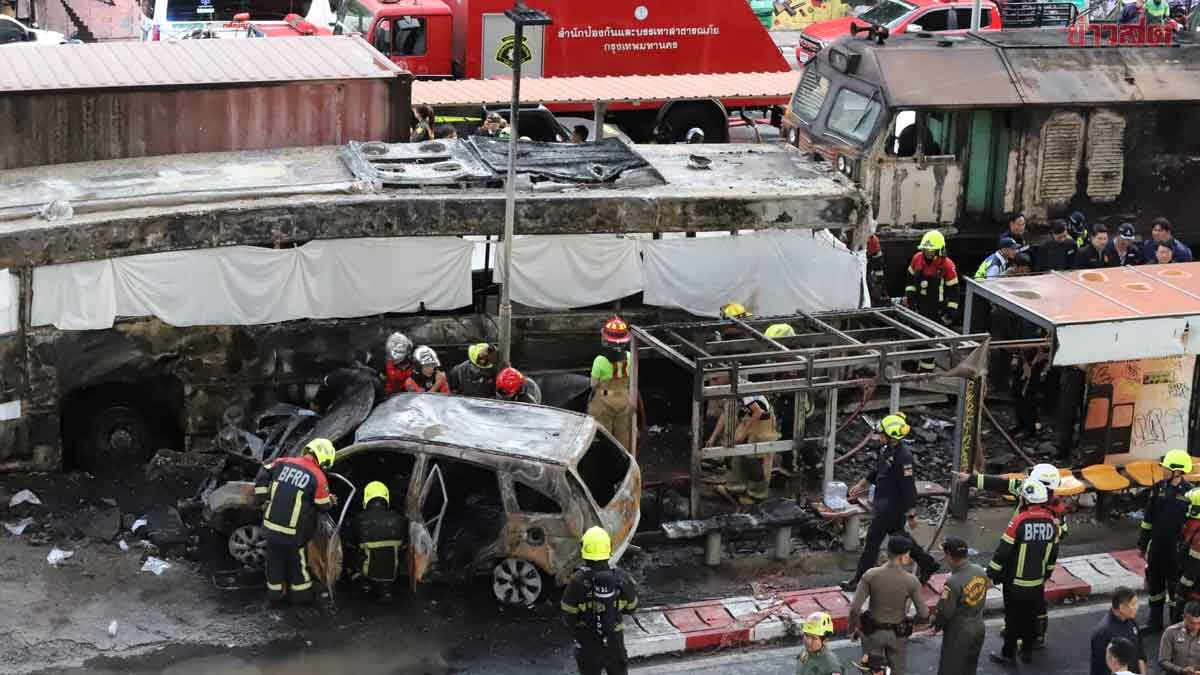 Public Urged to Avoid Routes Following Train Collision with Bus in Makkasan Area
