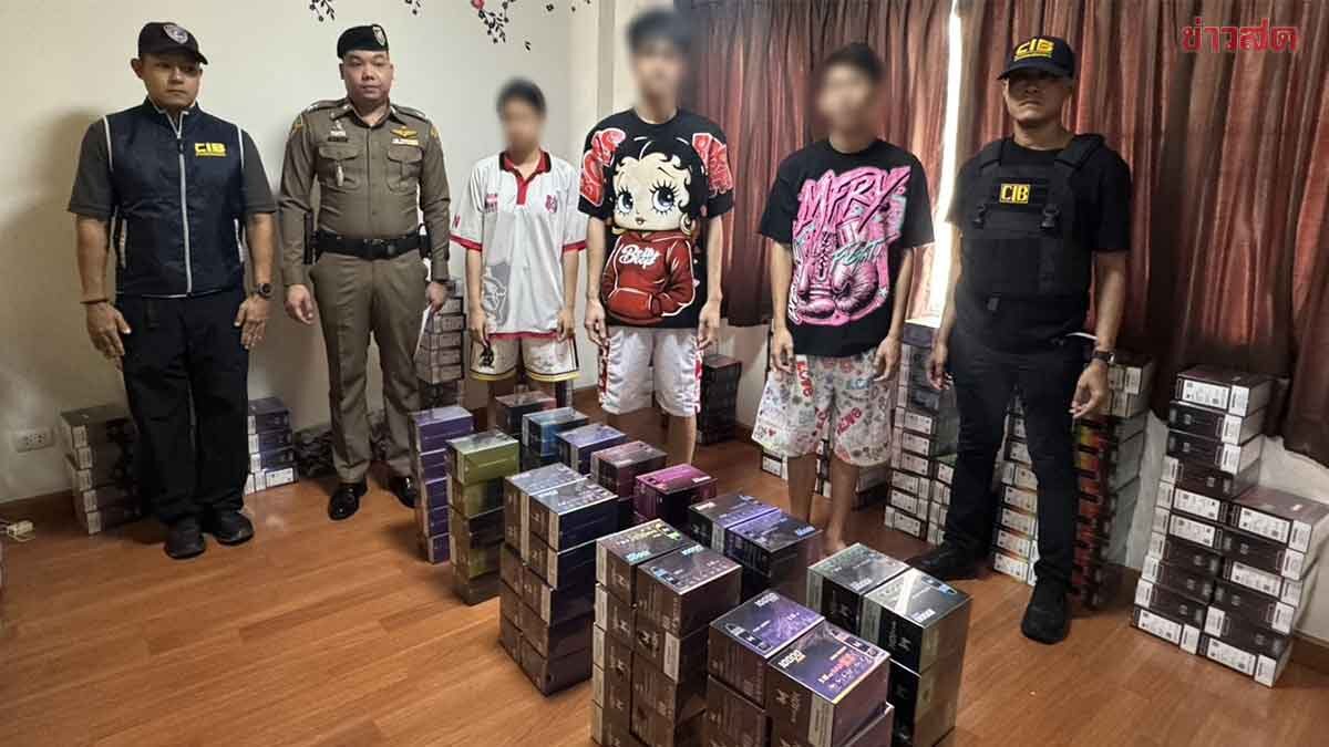 ปคบ.ทลายโกดัง บุหรี่ไฟฟ้า รายใหญ่ ยึดของกลางเกิน 4,000 ชิ้น 